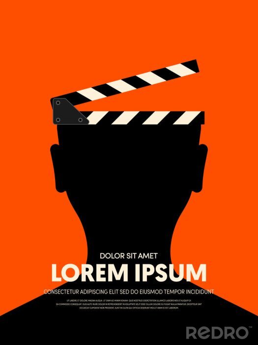 Fototapete Film und Film modernen Retro Vintage Poster Hintergrund