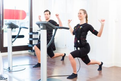 Fototapete Fitnesstraining EMS