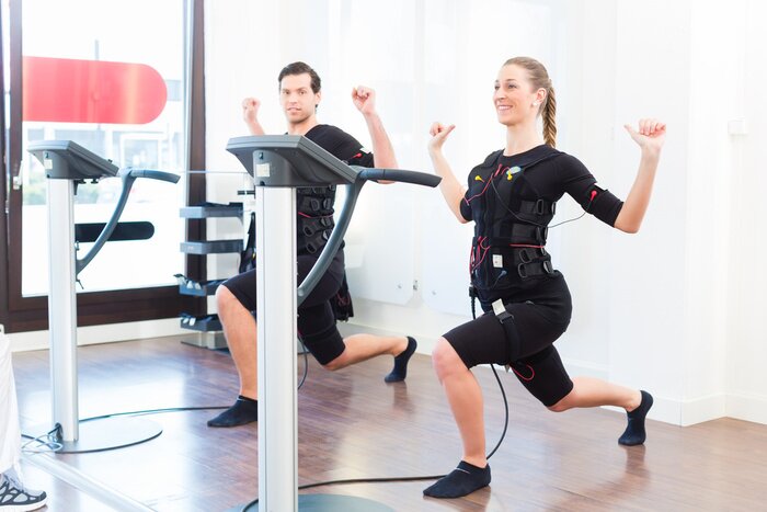 Fototapete Fitnesstraining EMS
