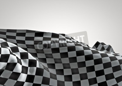 Fototapete Flagge 3D Formel 1