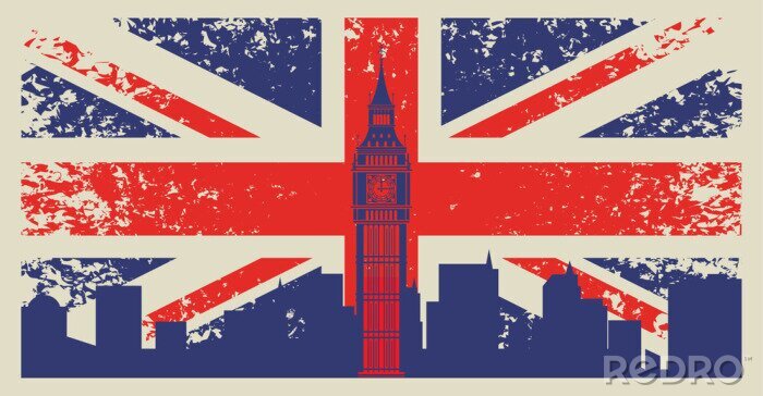 Fototapete Flagge des Vereinigten Königreichs