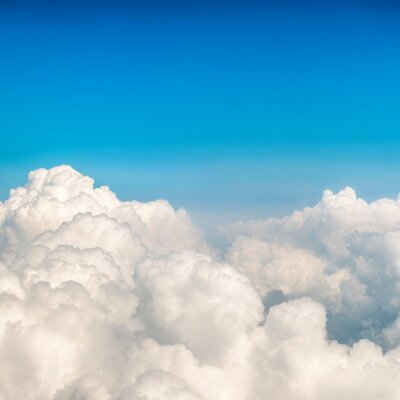 Fototapete Flauschige Wolken und Himmel