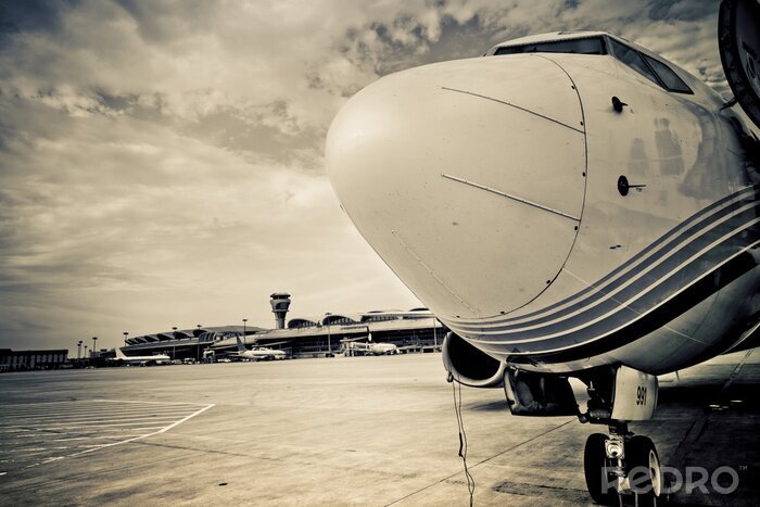 Fototapete Flugzeug aus nächster Nähe