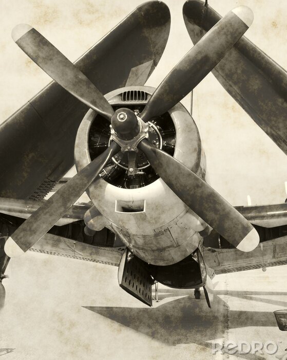 Fototapete Flugzeugmotor