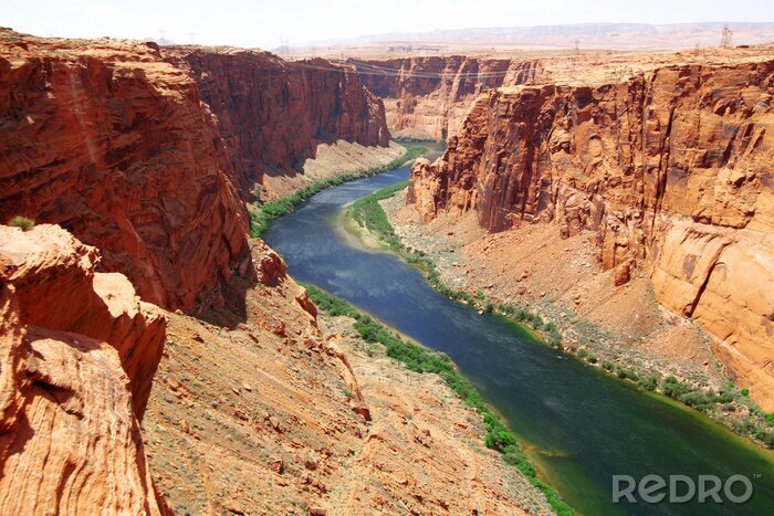 Fototapete Fluss im Canyon