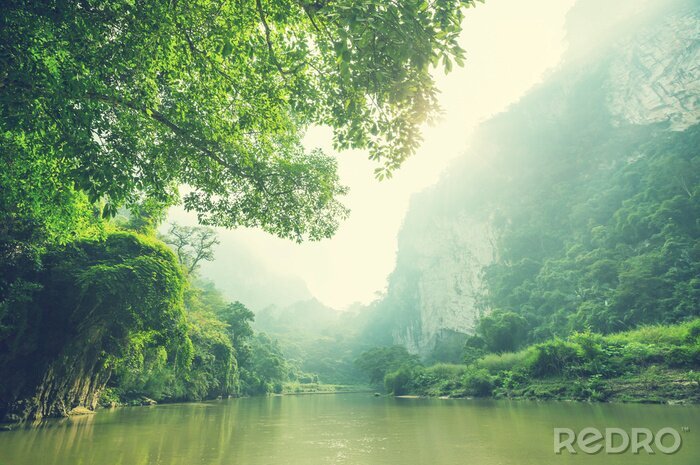 Fototapete Fluss in Vietnam