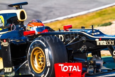 Fototapete Formel-1-Fahrer im Bolid