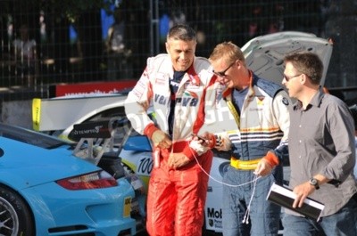 Fototapete Formel 1 Fahrer vor dem Rennen