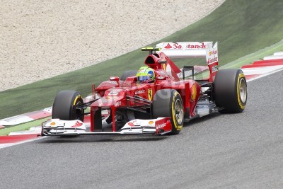 Fototapete Formel 1 roter Bolid