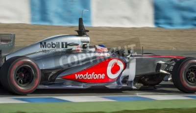 Fototapete Formel 1 stromlinienförmiger Bolid