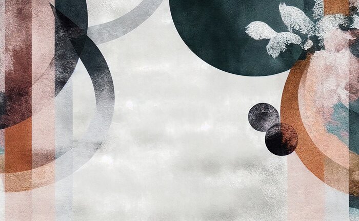Fototapete Formen in einer geometrischen Komposition