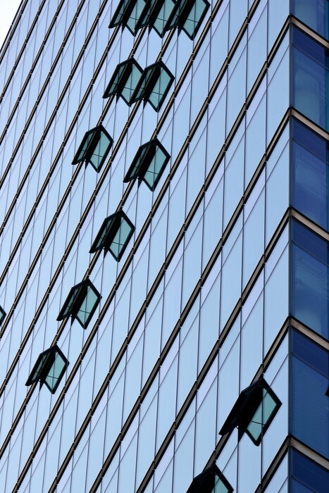 Fototapete Fotografie des Bürogebäudes räumlich