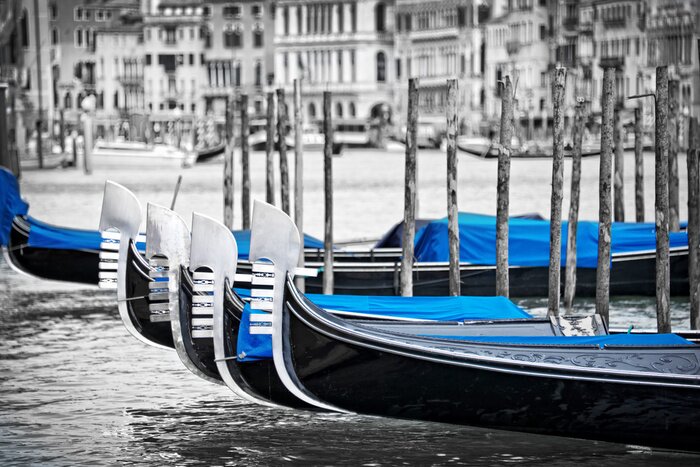 Fototapete Fotografie von venedig in zwei farben