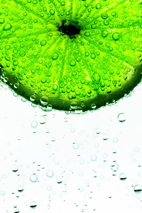 Fototapete Fragment der Limonenfrucht