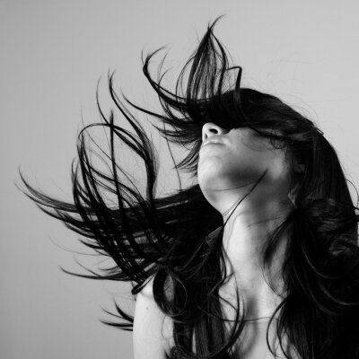 Fototapete Frau mit dunklem Haar