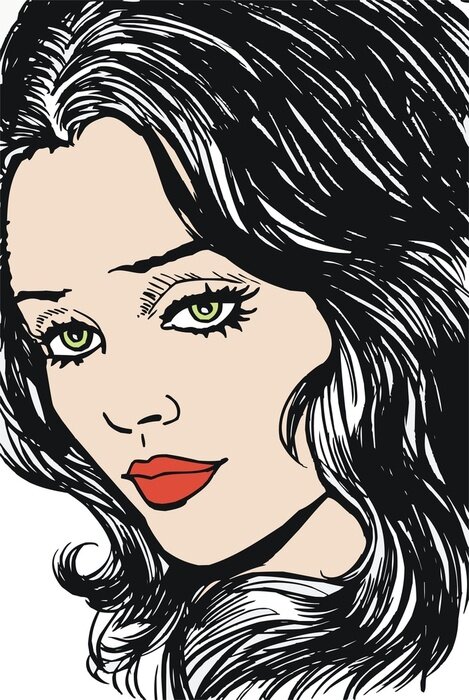 Fototapete Frau Pop-Art