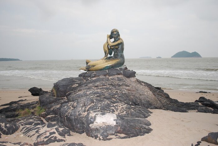 Fototapete Frau Seejungfer