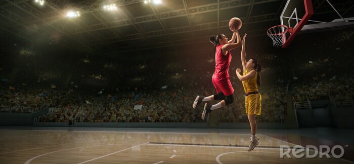 Fototapete Frauen-Basketball-Spiel
