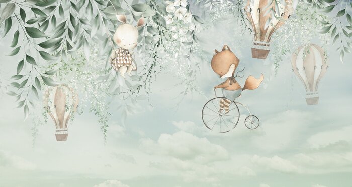 Fototapete Freundliche Haustiere