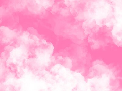 Fototapete Fuchsia Himmel mit Wolken