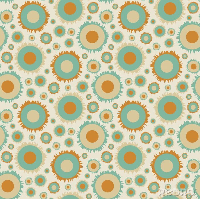 Fototapete funky Retro nahtlosen Tapetenmuster