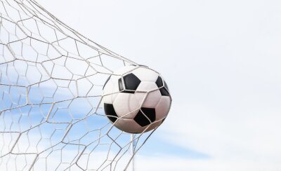 Fototapete Fußball im Tor