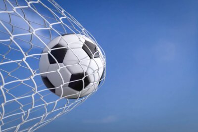 Fototapete Fußball im Tor