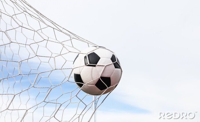 Fototapete Fußball im Tor