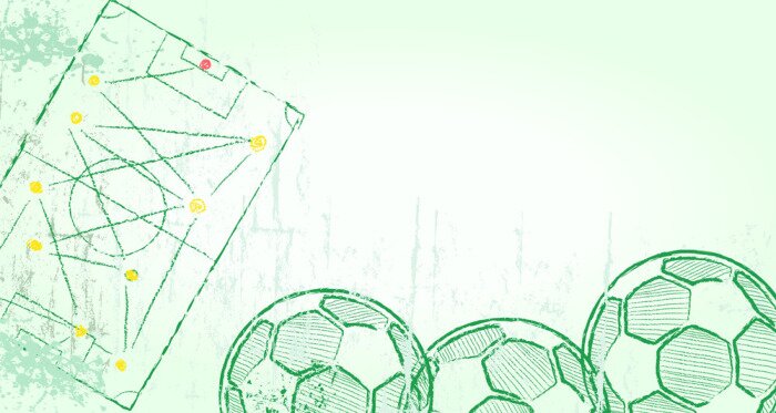 Fototapete Fußball oder Fußball-Design-Vorlage, gute Kopie Raum, Vektor