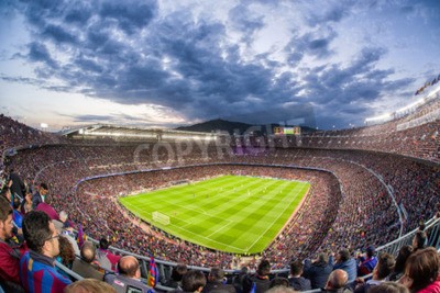 Fototapete Fußball Rasen auf dem Stadion