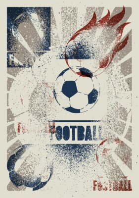 Fußball-Spray-Illustration