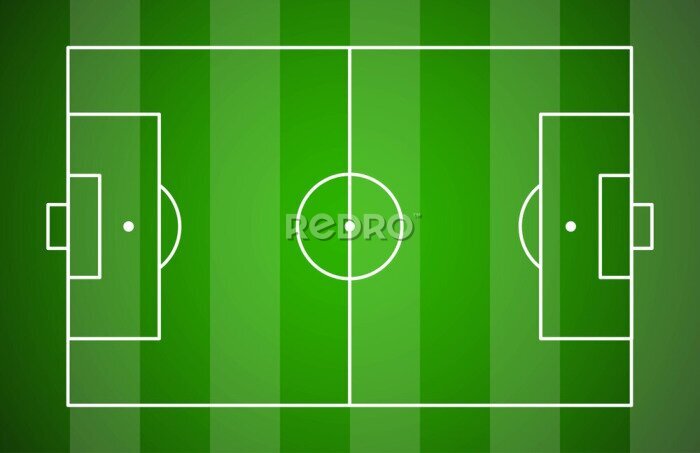 Fototapete Fußballplatz