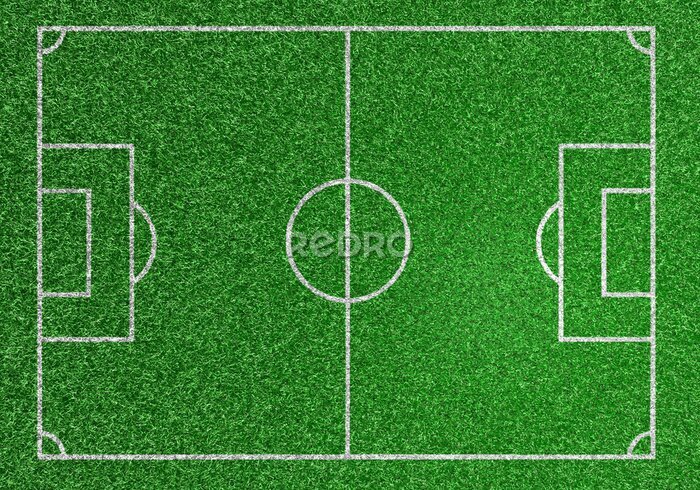 Fototapete Fußballplatz