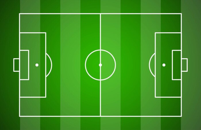 Fototapete Fußballplatz