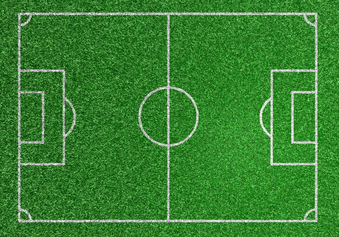 Fototapete Fußballplatz