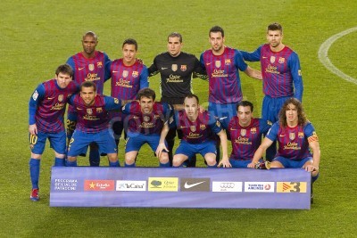 Fototapete Fußballspieler der spanischen Mannschaft