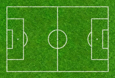 Fototapete Fußballspielfeld