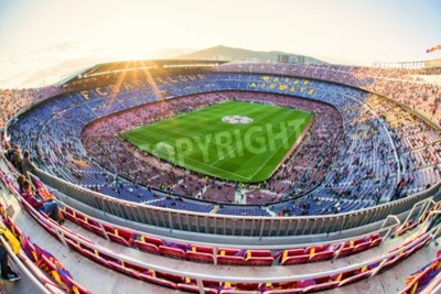Fototapete Fußballstadion des FC Barcelona während eines Spiels