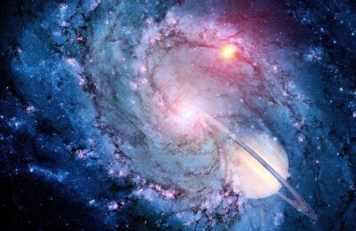 Galaxie in Big Bang