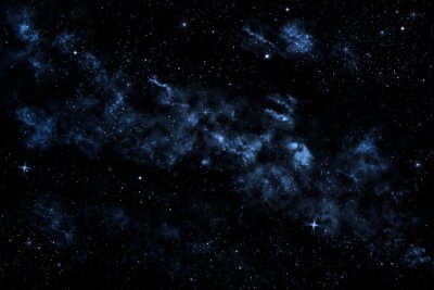 Fototapete Galaxie in dunklem Weltall