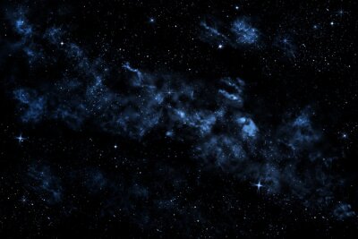 Fototapete Galaxie in dunklem Weltall