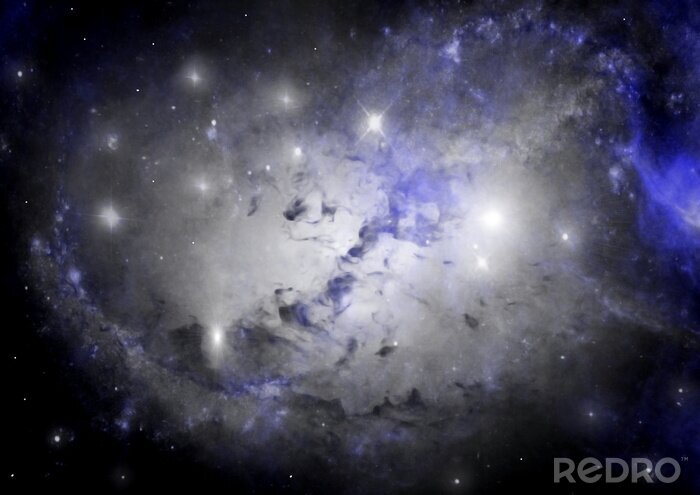 Fototapete Galaxie mit Sternen und Nebeln