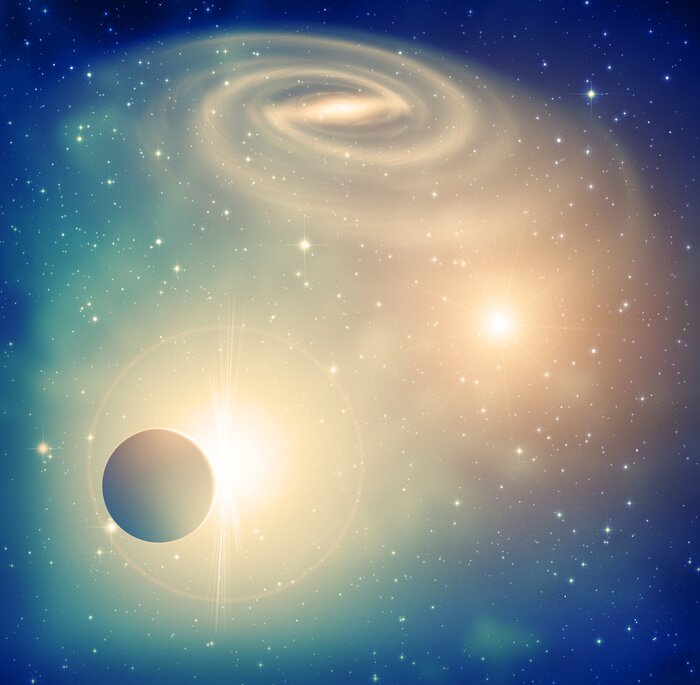 Fototapete Galaxie und Himmelskörper