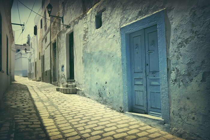 Fototapete Gasse in arabischem Wohngebiet