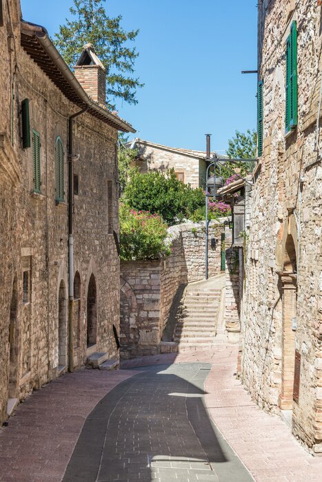Fototapete Gasse in historischem Stadtviertel