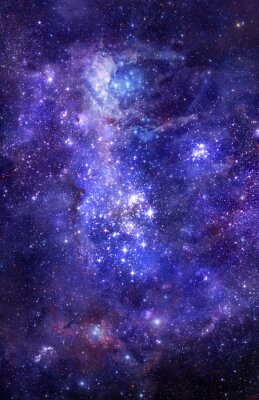 Fototapete Gaswolke in Galaxie