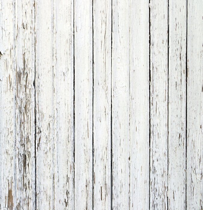 Fototapete Gealterte weiße Bretter