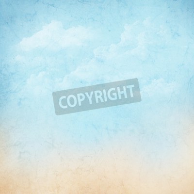 Fototapete Gealtertes Muster mit Himmel