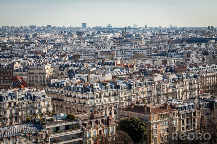 Fototapete Gebäude am Stadtrand von Paris