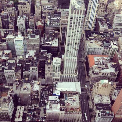 Fototapete Gebäude von New York City aus Vogelperspektive